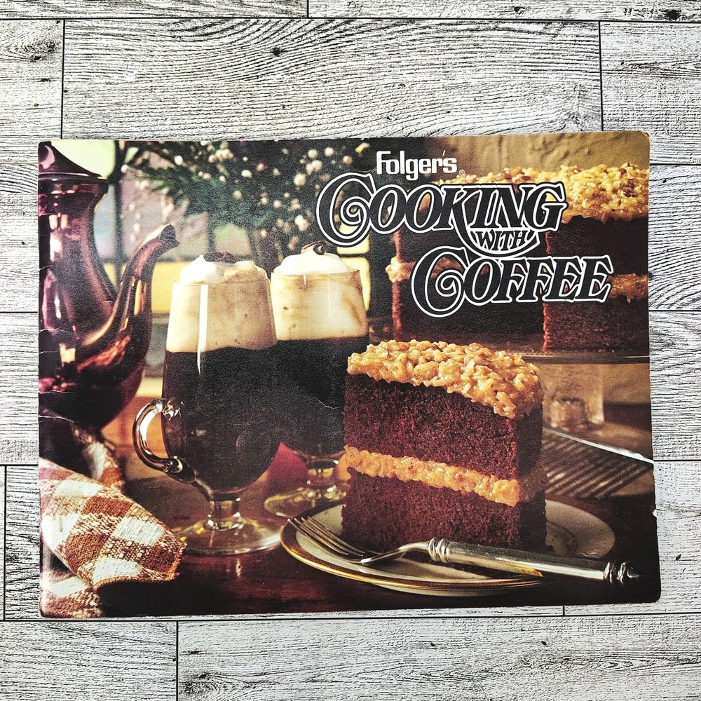 Folgers‎ Cooking with Coffee Promo Cookbook Booklet 1980 VERY GOOD